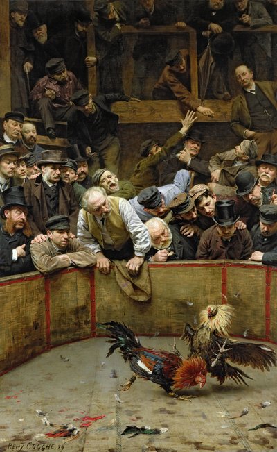 The Cockfight by Remy Cogghe